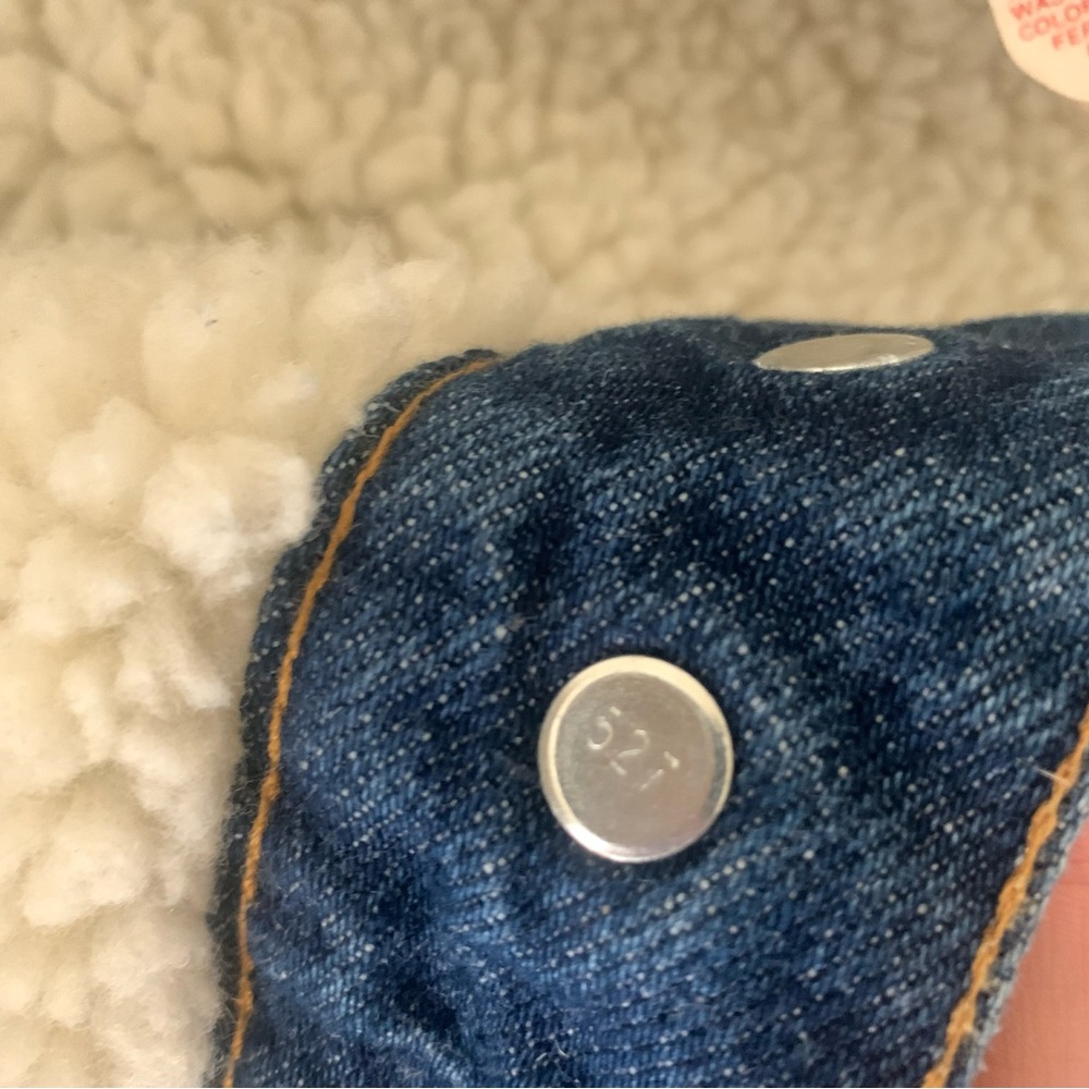 70’s Levi’s Denim Sherpa Jacket Vintage - image 6